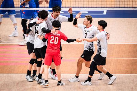 【バレー】男子日本代表　スロベニアにストレートで勝利しVNL初の決勝進出