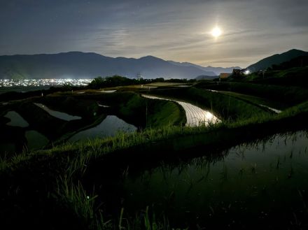 歌川広重が描いた「田毎の月」　時代超え人々を魅了する棚田の陰に住民らのたゆまぬ努力