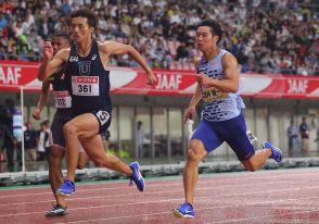 「勝ち切れたのは自分の強さ」　男子１００メートルで坂井隆一郎が２連覇　陸上日本選手権