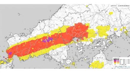 【大雨警戒】島根県吉賀町全域に避難指示「警戒レベル４」土砂災害の危険度が高まっている状況