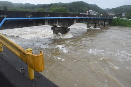 大雨「レベル4」発令、北部地域に避難指示　厚東川増水、木田橋など氾濫危険水位【宇部】