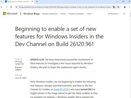 Microsoft、Dev版「Windows 11」に一連の新機能と改善を展開するも不具合発覚で中止