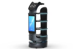 ネコ型配膳ロボット次世代機「BellaBot Pro」　新AIと巨大ディスプレイ