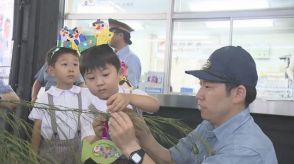 「笹の葉さらさら♪」ＪＲ松山駅にジャンボ七夕飾り登場　園児の”夢”短冊が利用者出迎え【愛媛】