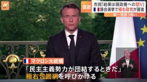 フランス国民議会選挙　マクロン大統領が呼びかける“極右包囲網”が焦点