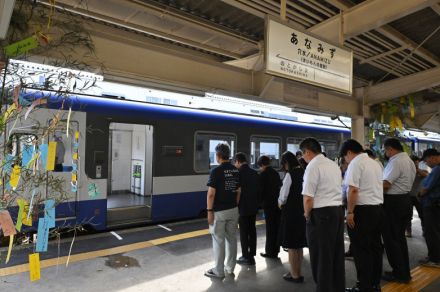 日常を取り戻せますように　能登地震から半年、のと鉄道が七夕飾り