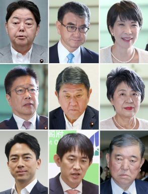 林氏首位、小泉氏は露出増　首相候補の所得比較