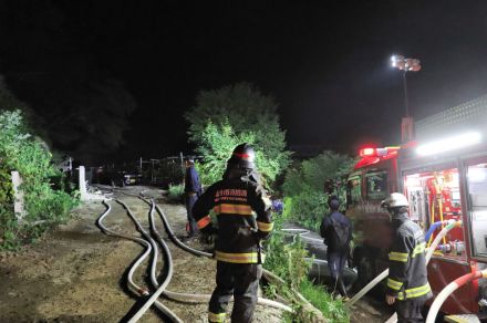 仙台・茂庭で建物火災　作業小屋が全焼