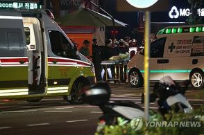 ソウル中心部で歩道に車突っ込む　9人死亡・4人負傷