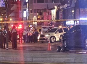 ソウル中心部で歩道に車突っ込み9人死亡　運転手「急発進した」