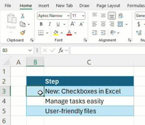 「Microsoft Excel」でセルにチェックボックスを挿入する機能 ～タスク管理が簡単に