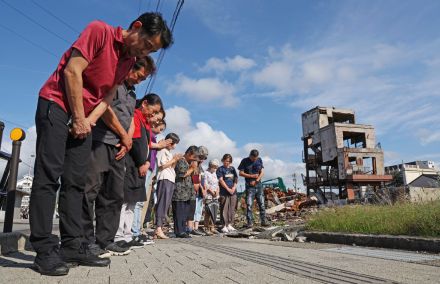 亡き人胸に、地域再建誓う　住民、発生時刻に黙とう　能登地震半年