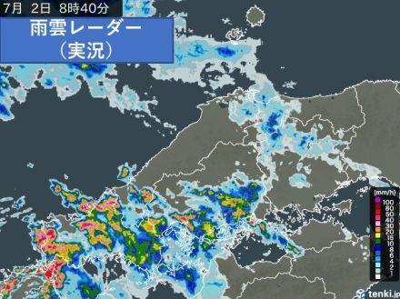 中国地方　夕方まで激しい雨　地盤が緩み　河川の水位高い状態が続く　明日は猛暑に