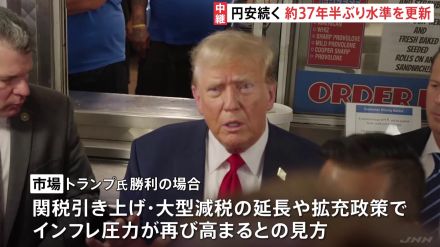 円安 1ドル＝161円台で推移　米大統領選の行方が要因に トランプ氏勝利で「インフレ圧力」高まるとの見方