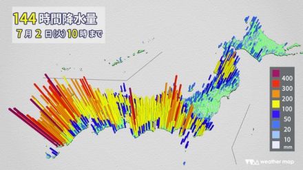 梅雨前線活発　西日本は引き続き土砂災害に厳重警戒