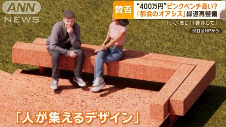 “400万円”ピンクのベンチは高すぎる？　渋谷「都会のオアシス」再整備計画で物議