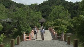 線状降水帯による浸水被害から10カ月　福島県唯一の国宝・白水阿弥陀堂　庭園の観覧を再開