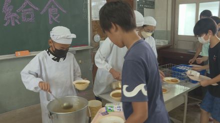 宇部産食材を使った「パクっとうべ給食」