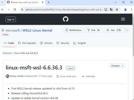 「WSL2」のカーネルが「Linux 6.6 LTS」へ