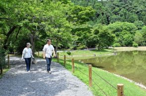 福島県いわき市の国宝・白水阿弥陀堂の浄土庭園や芝生広場　約１０カ月ぶりに利用を再開