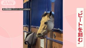 ノリノリ？クール？お見事！　くちびるで音を鳴らすお馬さん　ビートを刻んでいる？