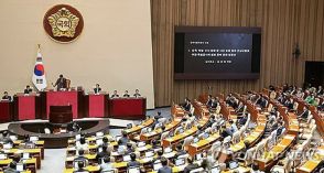 荒れる韓国国会　与党の議事妨害演説で対政府質疑また中止