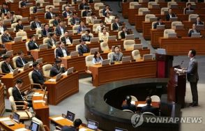 海兵隊殉職巡る特別検察任命法案　与党が議事妨害で反対＝韓国国会