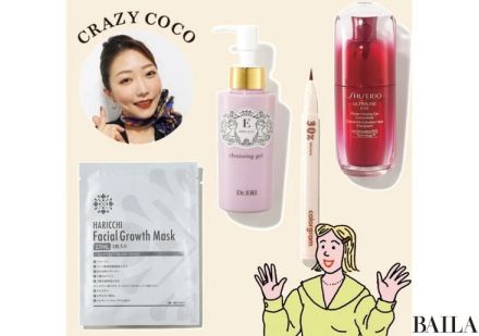 CRAZY COCOが選ぶ“究極のコスメ”とは？ リピ買いアイライナー、カンフル剤美容液など一挙公開！【一問一答コスメ】