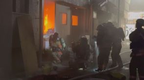 山口市の中心商店街で倉庫兼住居の建物火災…4時間45分後に鎮火・けが人なし
