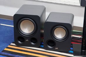Polk Audio、新型サブウーファー2機種を発表、壁際に置きやすいフロントバスレフ型