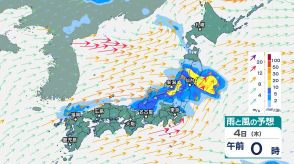 北陸では5日～6日にかけて“警報級大雨”の恐れ　中国や北陸などで大気の状態が非常に不安定に　西日本や沖縄・奄美では猛暑に…【今後の雨・風のシミュレーション】