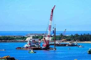 辺野古・大浦湾で「杭打ち試験」の作業　沖縄県は中止求め行政指導