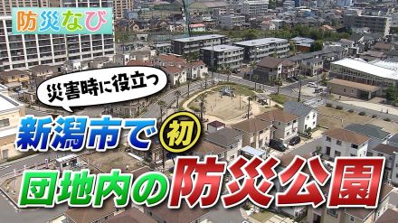 災害時は周辺住民にも開放　非常用トイレに“かまどになるベンチ”も　新潟市初の“防災公園”備えた団地とは