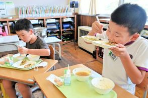 地元食材をふんだんに　琴浦町内小中学校などでMyスター給食