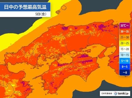 中国地方　厳しい暑さと熱帯夜が続く　熱中症警戒　天気急変のおそれも