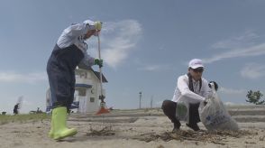 素足で歩ける砂浜を次世代へ…海開き前に清掃活動　原釜尾浜海水浴場　福島・相馬市