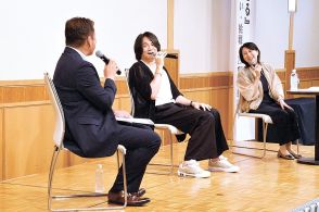 長野県安曇野市出身の音楽プロデューサー・上松範康さん　企業家交流会で「出会い」語る