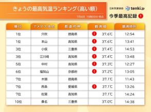 2日連続で猛暑日100地点超え　名古屋は3日連続の猛暑日　猛暑ピークは七夕40℃