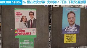 フランス 国民議会選挙は極右政党が第1党の勢い 7日に決選投票