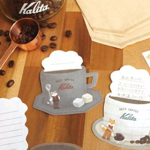 古川紙工がコーヒー機器メーカー「カリタ」とコラボ　“カリタチェック”の紙文具を発売