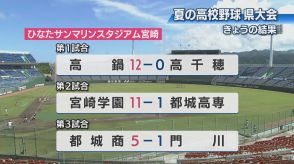夏の高校野球県大会2日目　宮崎農が劇的な逆転勝利