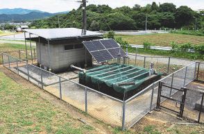 太陽光で農業用水ポンプ稼働　愛知で実証　温室ガス、電気代減期待