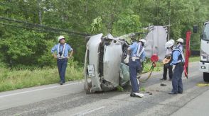 事故当時は小雨が…　乗用車が電柱に衝突し大破　運転していた男性死亡　北海道・足寄町