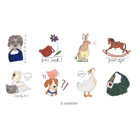 「バーバリー」がLINEスタンプを3カ月間限定で無料配布　7月8日から