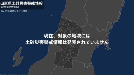 ＜解除＞【土砂災害警戒情報】山形県・小国町、飯豊町