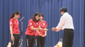 ホッケーの町から代表3人　パリオリンピック　ホッケー女子日本代表が母校訪問