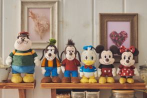 ディズニーストアにちいさくてレトロかわいいシリーズ「Disney stanDs」登場！ ぬいぐるみが7月12日から発売