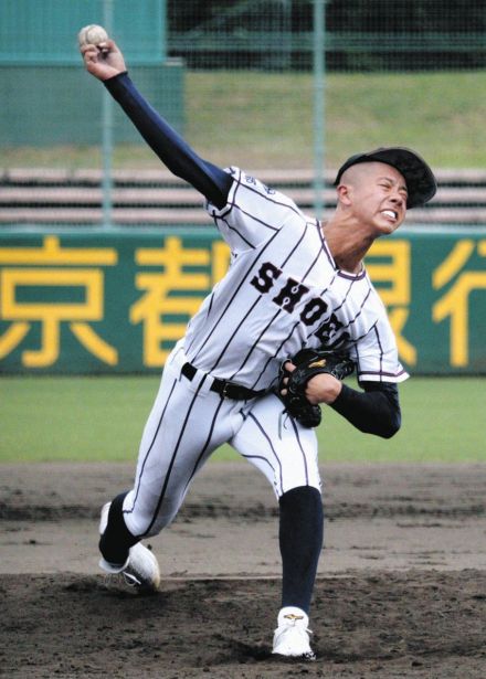 プロ注目の右腕・京都翔英の塩貝迅平、初戦で敗退 自己最速タイの147キロも制球乱れる【高校野球】