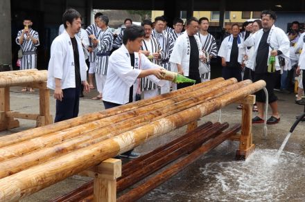 郷ノ浦祇園山笠へ「棒洗い」　２７、２８日に壱岐市最大の夏祭り　長崎