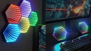 ゲーミング部屋を手軽に作れちゃう「卓上RGBミラー」が発売。置いてもよし、壁に貼ってもよし。11カラー、36種類の点灯パターンでアガるゲーム環境に